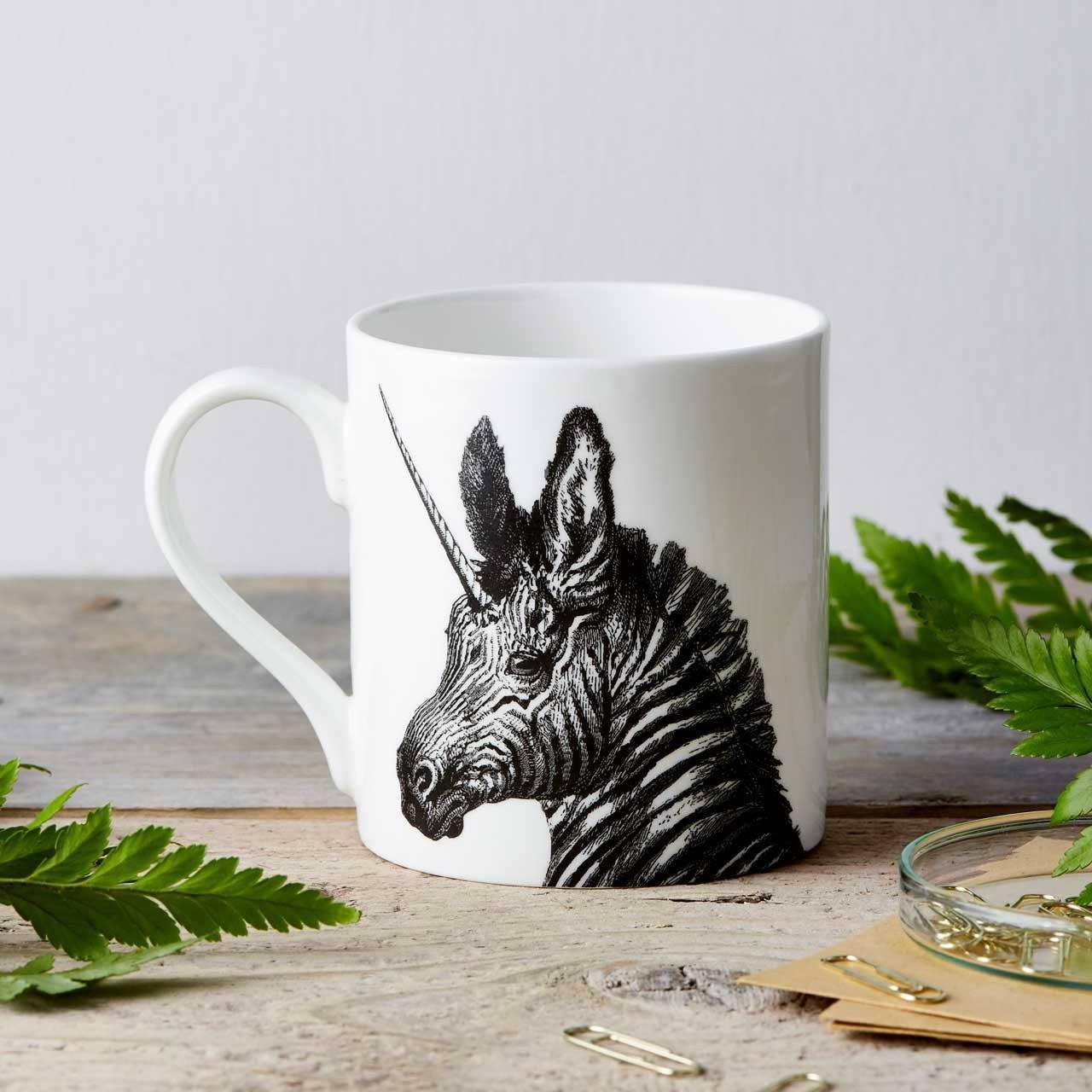Unicorn/Zebra Fine China Mug - Chase and Wonder - Proudly Made in Britain